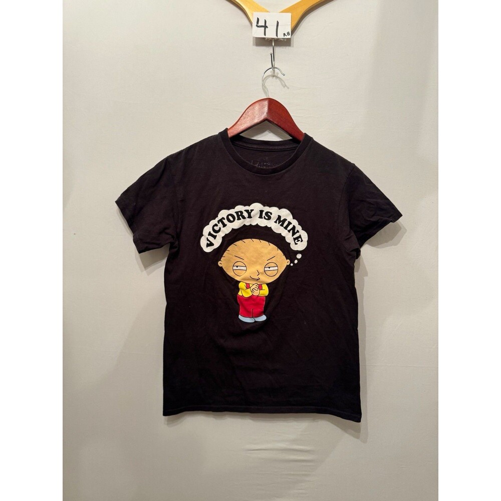 Hanes Tagless Family Guy Stewie Griffin Graphic Tee Black S Cotton Crew